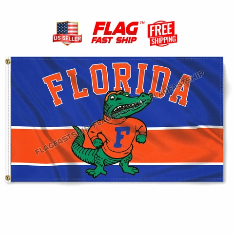 Florida Gators Flag ~ Large 3'X5' University of Florida NCAA FAST Free Shipping Cover