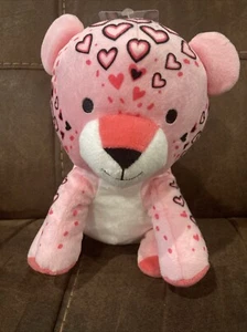 Hallmark Bear Pink Plush Stuffed Animal With Hearts Valentines Day 9" - Bild 1 von 6