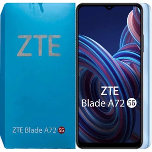 ZTE Blade A72 5G Blue 64GB + 4GB Dual-Sim Factory Unlocked Global NEW - Picture 1 of 5