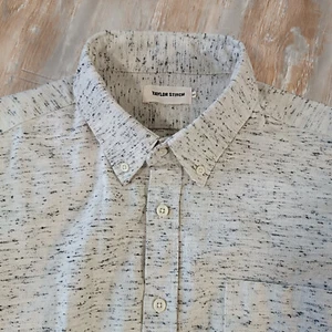 Taylor Stitch Mens button Shirt Size 44 Long Sleeve Wool Organic cotton - Picture 1 of 9