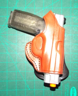 Tagua PD1-1157 RH Leather Paddle Thumb Break Holster for Kahr Arms PM45 No Laser - Image 1 of 4