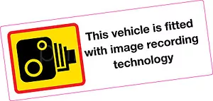 Adesivo registrazione immagini veicolo grande stampa vinile sicurezza taxi camion ambulanza - Foto 1 di 1