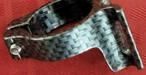 Token Brand Bicycle Front Derailleur Clamp TK181 31.8,29.5gr Carbon LOOK Finish - Picture 1 of 3