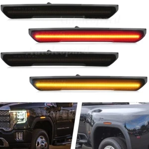 LED Side Marker Light For 2020-24 GMC Sierra 2500HD 3500HD Amber Front Rear Red - Picture 1 of 12