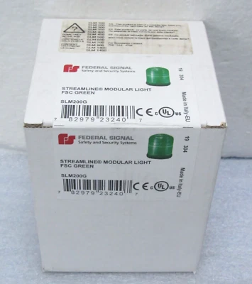 Federal Signal SLM200G Luz LED Verde Intermitente-Estroboscópica-Aleatoria Multifunción CTA Foto 1 de 3