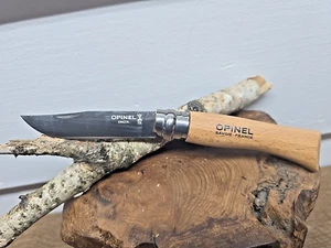 Opinel Classic No 7 Beechwood Handle Carbon Steel Folding LockBlade Pocket Knife - Picture 1 of 6