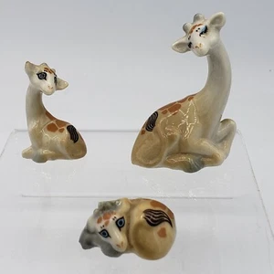 Wade Happy Family Set Families - Giraffes x 3 1979 Animal Collectible Zoo Safari - Picture 1 of 19