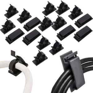 18 Pcs Clip de Fixation de Câble Organisateur Cordon Organisateurs pour Électronique - Photo 1/12