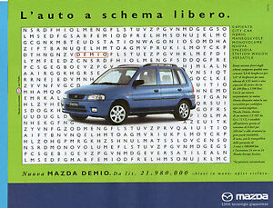 AUTO999-PUBBLICITA'/ADVERTISING-1999- MAZDA DEMIO