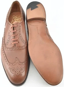 NUEVO | ZAPATOS BROGUE COMPLETOS FOSTER & SON X EDWARD GREEN 11.5D UK / 12C US MARRÓN - Imagen 1 de 13