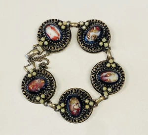 Pulsera Schiaparelli CD vintage firmada - Imagen 1 de 4