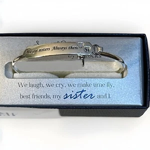 Silver Expressions By LArocks Fine Silver Plated ‘sisters’ Bracelet - Picture 1 of 6