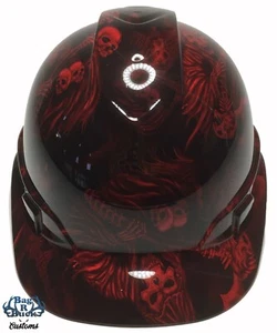 Hydro Dipped Hard Hat Ridgeline Cap Style High Gloss Red Reaper 6 Point Harness - Picture 1 of 7