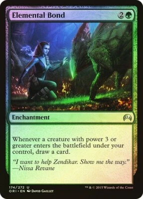 Magic Origins  MTG  FOIL  Elemental Bond   Magic - Image 1 of 2