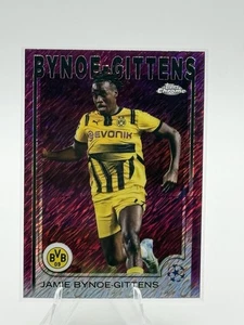 2024-25 Topps Cromo UEFA #58 Jaime Byone-Gittens Magenta Brillo Refractor - Imagen 1 de 2