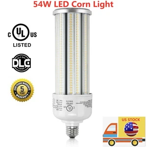 54W LED Corn Light Bulb E39 Replace 200W MH Garage Shop High Bay Light 5000K. - Picture 1 of 8
