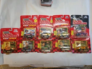 1996 Racing Champions NASCAR Lot 9 Cars 1:64 Diecast Sealed Drivers - Picture 1 of 4