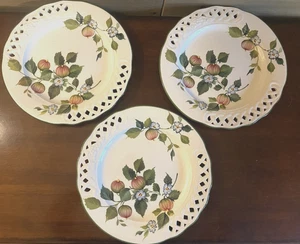 3er Set Brunelli Tiffany Blumen & Feigen Gitter Essteller 10,5" - Bild 1 von 11