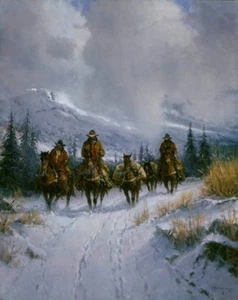 G. Harvey Bundled- Blessed & Headin' West - Cowboys Giclee on Canvas - Picture 1 of 1