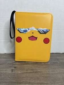Pokemon Trading Card Binder W/Zipper Holds Up To 440 Cards NEW PU Leather Case - Picture 1 of 8