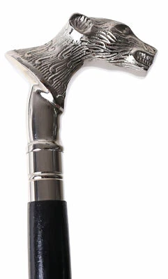 Bastón Antiguo Wolf Wolfsgriff Vintage Hombre Stock Foto 1 de 4