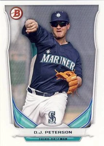 (50) 2014 Bowman Draft Picks D.J. PETERSON Rookie Card LOT #TP18 Mariners - Picture 1 of 1