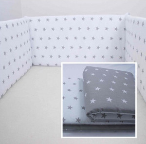 plain grey cot bedding