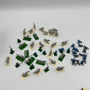 Vtg Cast Lead Metal Scale Horses Riders Model Soldiers LOT - Picture 1 of 6