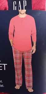 SLEEPWEAR GAP MEN'S FLANNEL SLEEP SET SMALL SIZE LONG SLEEVED SHIRT - Picture 1 of 2