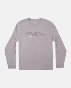 RVCA Boy's L/S Shirt BIG AIRBRUSH - Cement - XLarge (16) - NWT - Picture 1 of 2