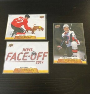 2020-21 Upper Deck Canvas Lot (3) Brady Tkachuk Kyle Connor Kirby Dach