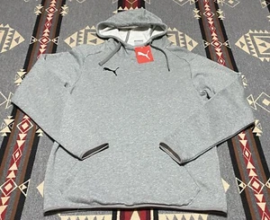 PUMA Men's Liga Casuals Hoody Sweatshirt Size S NWT $50 Gray T97 - Picture 1 of 7