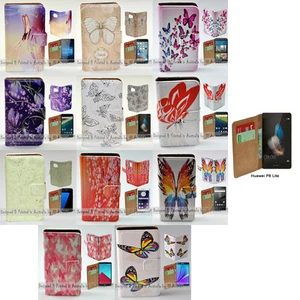 For Huawei Series Mobile Phone Butterflies Theme Print Flip Case Phone Cover #1 - Picture 1 of 23
