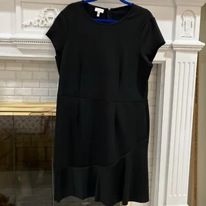 Escada Sport Sz 46 (USA 16) Little Black Dress NWOT Professional Look Flared Hem - Picture 1 of 10