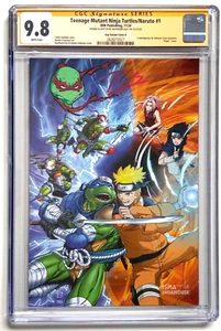 TEENAGE MUTANT NINJA TURTLES NARUTO #1 RAYMOND GAY VIRGIN COVER CGC SS 9.8 . - Picture 1 of 2