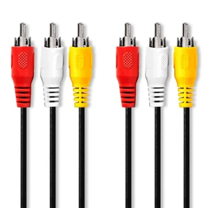 10 m Cinch Kabel 3-fach RCA Audio Video Chinch Cinchkabel mit 3 Cinchstecker AV - Bild 1 von 6