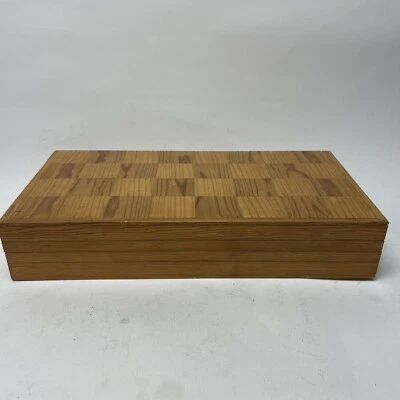 Juego de ajedrez de madera tablero plegable vintage. Bonito. Foto 1 de 4
