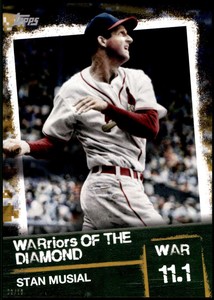 Stan Musial 2020 Topps WARriors of the Diamond 5x7 Gold #WOD-11 /10 Cardinals 