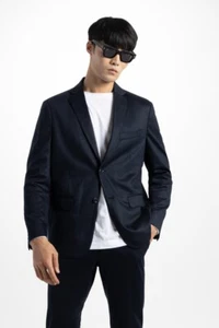 Soft Cloth Sport Blazer Black Mens Jacket Made in Mexico Size 42 - Picture 1 of 11