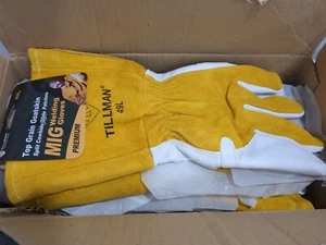 TILLMAN 6pk of Goatskin/Split Cowhide Back MIG Gloves size large 49L - Picture 1 of 3