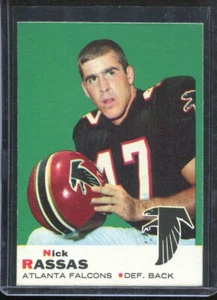 1969 Topps Football # 71 Nick Rassas (NM) Near Mint - Picture 1 of 2