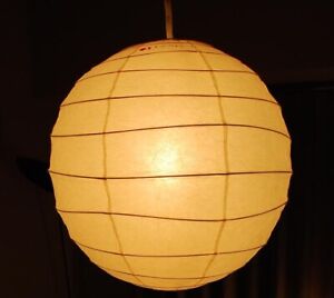 Isamu Noguchi AKARI 30D Pendant lamp Washi Japanese Light Shade Only Authentic
