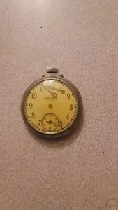 RELOJ DE BOLSILLO INGRAHAM VICEROY Vng 1950 funcionando pero las manos están rotas. - Imagen 1 de 3