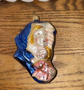 Madonna con Bambino, La Polonaise ornamento Kurt Adler, Polonia - Foto 1 di 2