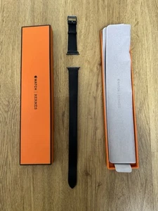 Apple Watch Hermés Single Tour Składane zapięcie 45mm Czarny NOWY - Zdjęcie 1 z 2
