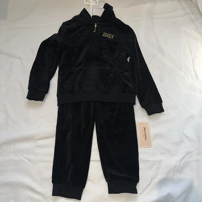 Nuevo con etiquetas — Chándal Juicy Couture Kids 4T con cremallera.  Pantalones y chaqueta  Foto 1 de 4