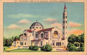 Washington DC Immacolata Concezione Santuario Cartolina d'epoca - Foto 1 di 2