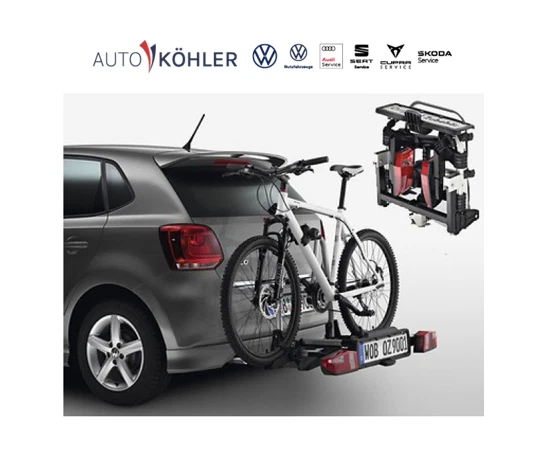 Original VW Fahrradträger Compact II Anhängerkupplung 2 Fahrräder 3C0071105B - Bild 1 von 1