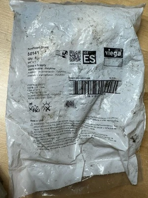 5 QTY viega 50141 PureFlow Crimp Supply Adapter PolyAlloy 3/4" x 1" Plumbing LOT - Image 1 of 3