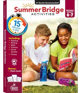 Summer Bridge Activities 6Th Grade Workbook to 7Th Grade Workbooks All Subjects, - Picture 1 of 12